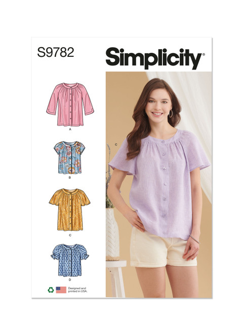 ライト太郎ページ！ PDS9782 | Misses' Tops | Simplicity