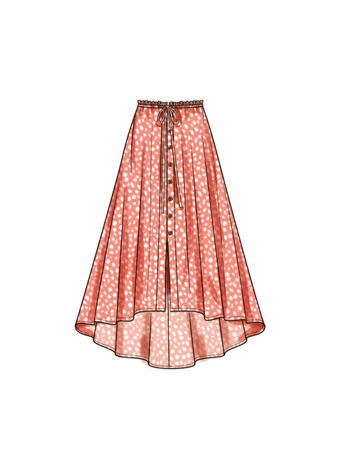 PDS9787 | Women's Skirt With Hemline Variations | Simplicity
