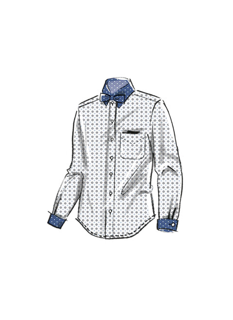 McCall's M8415 | Men's Lined Vest, Shirts, Tie and Bow Tie