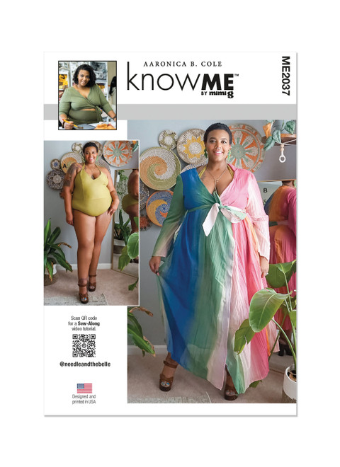 ME2037 (PDF) | Women's One-Piece Swimsuit and Cover-Up | Know Me