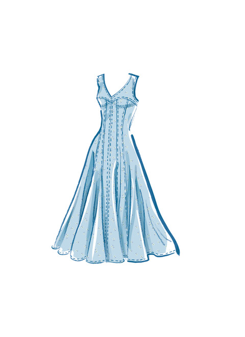 McCall's M8405 (PDF) | Misses's Dress With Sleeve and Length Variations