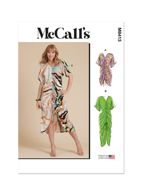 McCall's M8413 (PDF) | Misses' Caftan In Two Lengths | Front of Envelope