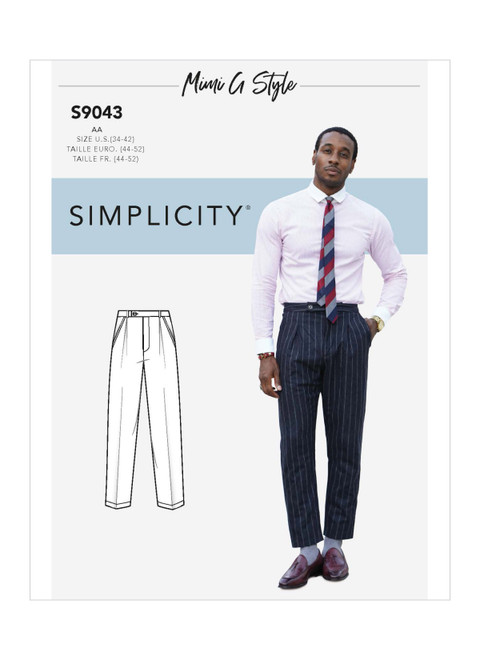 Simplicity S9043 (PDF) | Men's Pants By Mimi G Style | Front of Envelope