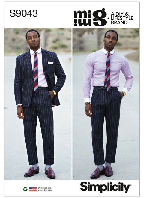 Simplicity S9043 (PDF) | Men's Pants By Mimi G Style | Front of Envelope
