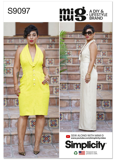 S9097 (PDF) | Simplicity Sewing Pattern Misses' Dress & Jumpsuit