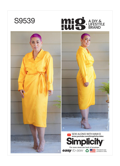 Simplicity S9539 (PDF) | Misses' Dress | Front of Envelope
