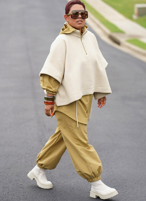 S9687 (PDF) | Misses' Jacket, Poncho and Pants by Mimi G | Simplicity