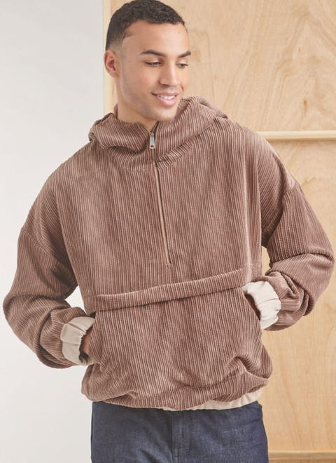 S9829 | Men's Half Zip Hoodie | Simplicity