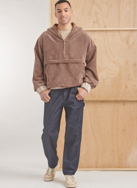 S9829 | Men's Half Zip Hoodie | Simplicity