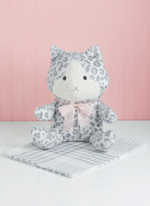 Simplicity S9838 | Plush Animals and Blanket by Elaine Heigl Designs