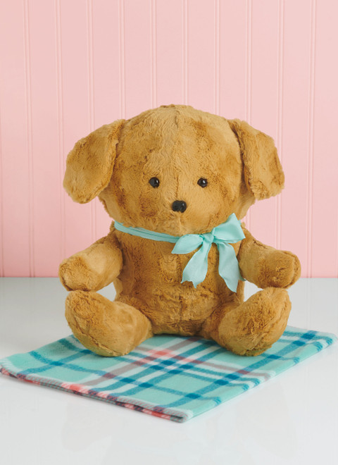 Simplicity S9838 | Plush Animals and Blanket by Elaine Heigl Designs