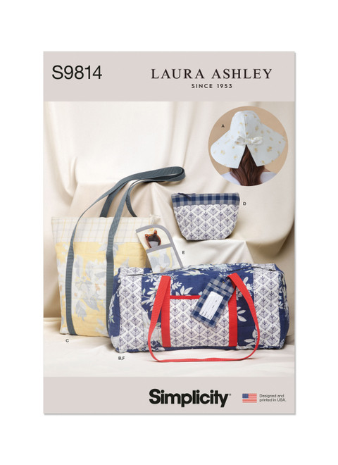 S9814 (PDF) | Hat in Three Sizes, Duffel, Tote, Cosmetic