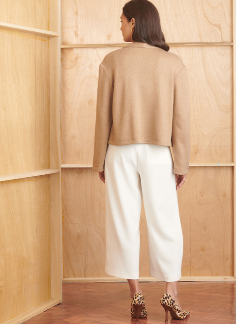 S9826 (PDF) | Misses' Pants in Two Lengths, Camisole and Cardigan