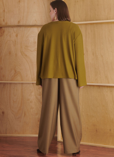 S9827 (PDF) | Women's Pants in Two Lengths, Camisole and Cardigan