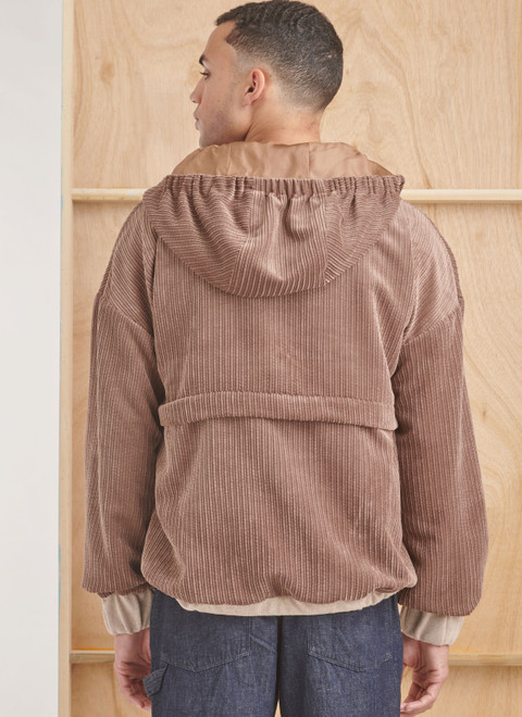 S9829 (PDF) | Men's Half Zip Hoodie | Simplicity