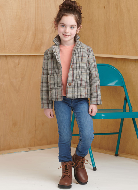 S9831 | Children's and Girls' Jacket in Two Lengths | Simplicity