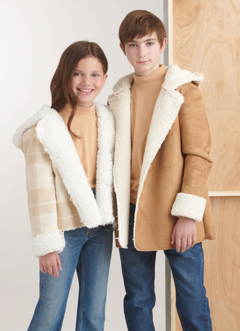 Simplicity S9832 | Girls' and Boys' Jacket In Two Lengths