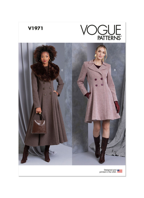 V1971 | Misses' Coat in Five Lengths | Vogue Patterns