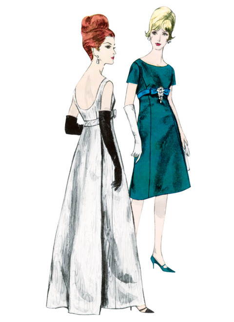 D-A-H Vintage Sewing Pattern 1950s Strapless Evening Gown in Any Size -  PLUS Size Included -6417