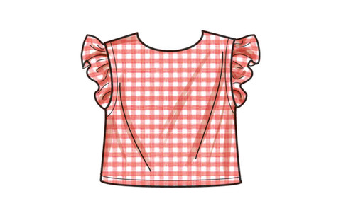 S9761 | Children's and Girls' Dress, Top and Pants