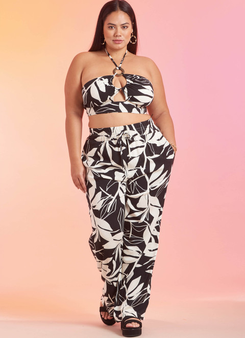 しゅページ S9756 (PDF) | Misses' and Women's Shirt, Pants and Halter Top for