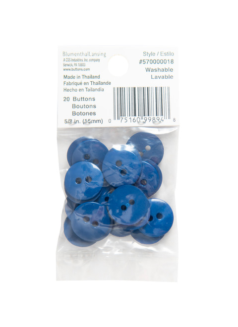 La Mode Navy Blue 5/8 (16MM) Buttons