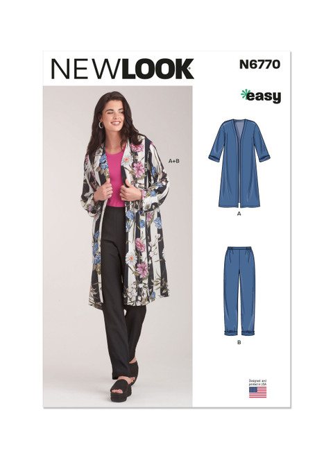 New Look N6770 | Misses' Jacket and Pants | Front of Envelope