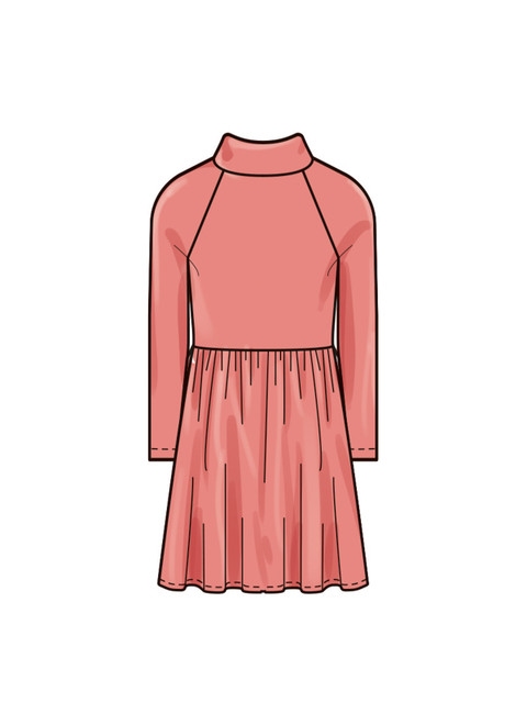 New Look N6773 | Children's and Girls' Knit Dresses
