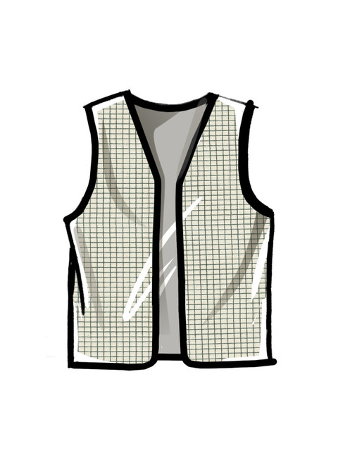 トップス Check Pattern Design Fur Western Vest Check Pattern Design Fur Western Vest
