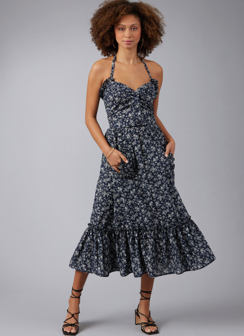 M8429 (PDF) | Misses' Top and Skirt by Laura Ashley | McCall's