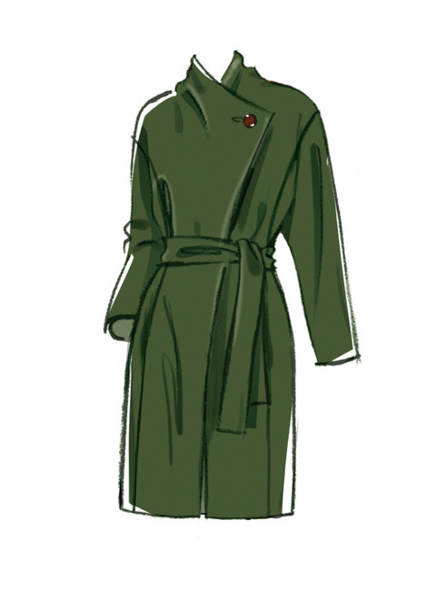 M8438 (PDF) | Misses' Coats and Vest | McCall's