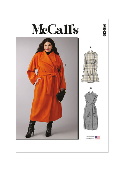 StephenFlaccavento.M　Aga コート M8439 (PDF) | Women's Coats and Vest | McCall's