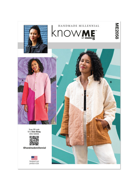 ME2058 (PDF) | Misses' Coat by Handmade Millennial | Know Me