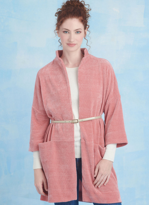 S9853 (PDF) | Misses' Coats and Scarf by Elaine Heigl Designs