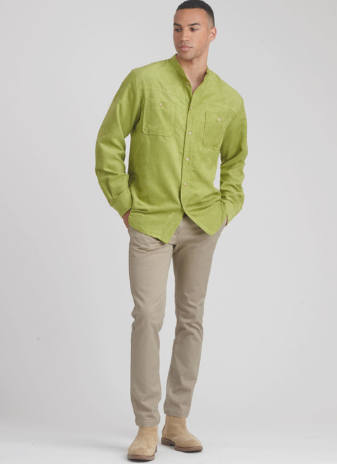 S9858 (PDF) | Unisex Shirts | Simplicity