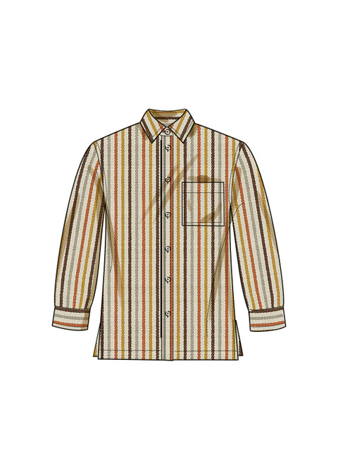 S9859 (PDF) | Plus Size Unisex Shirts | Simplicity