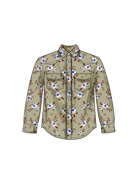 S9859 (PDF) | Plus Size Unisex Shirts | Simplicity