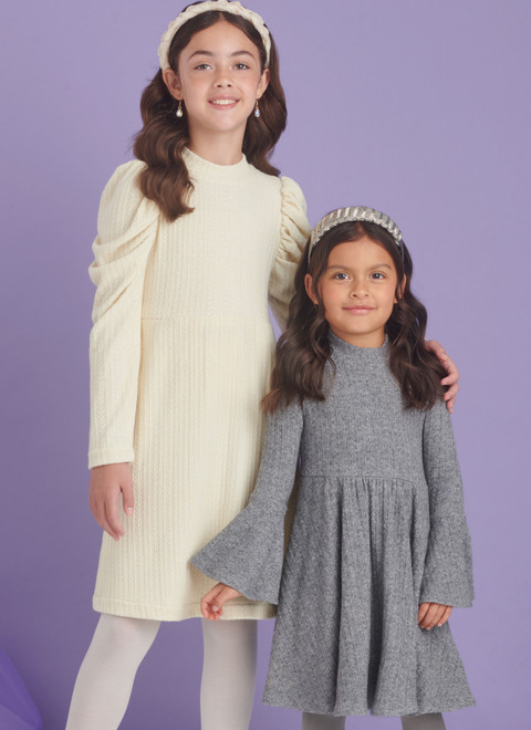 Simplicity S9862 | Children's and Girls' Knit Dresses