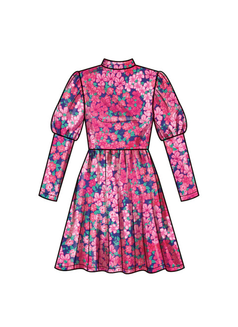 S9862 (PDF) | Children's and Girls' Knit Dresses | Simplicity