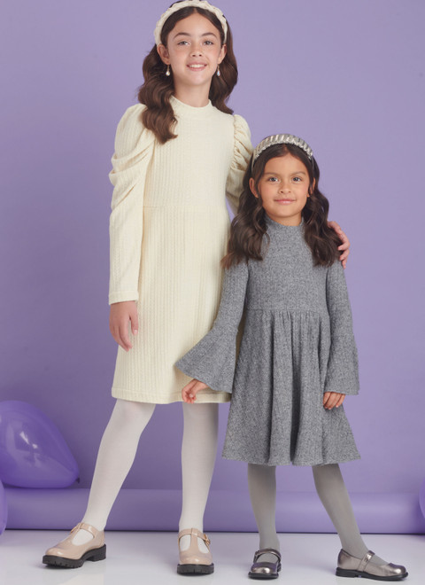 S9862 (PDF) | Children's and Girls' Knit Dresses | Simplicity