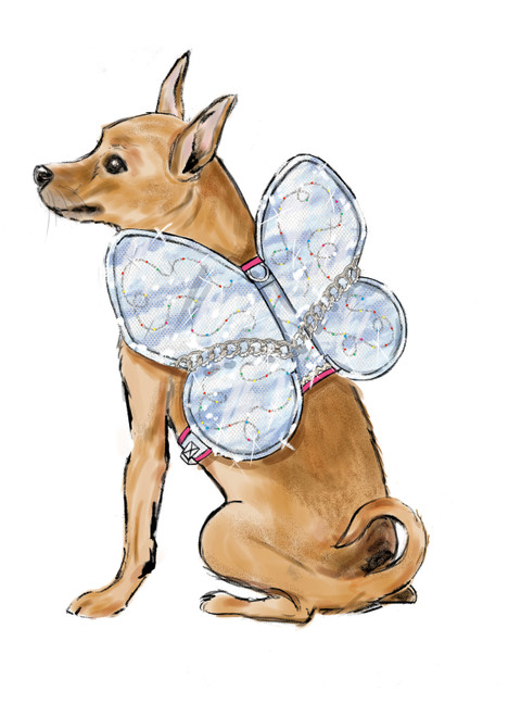 S9875 (PDF) | Dog Harness with Wings by Carla Reiss Design