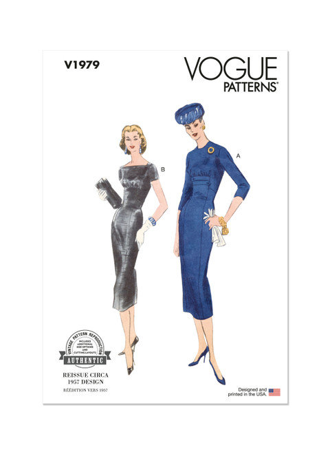 Vogue Patterns V1979 | Misses' Dresses | Front of Envelope