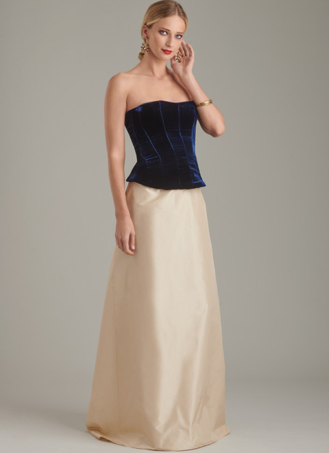 Simplicity S9880 | Misses' Corsets and Sash