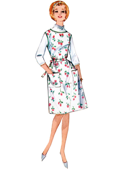 S9906 | Misses' Apron in Two Lengths | Simplicity