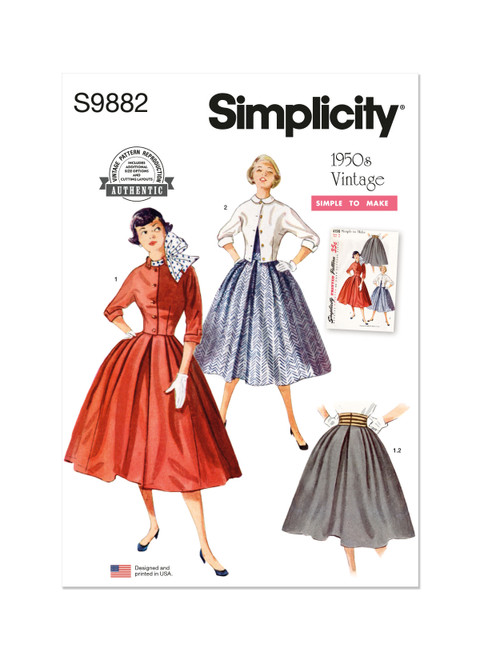 S9882 | Misses' Skirt and Jacket | Simplicity