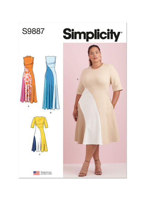 【セット販売】Women's Dress Patterns 本 パターン S9887 (PDF) | Women's Dress with Length Variations | Simplicity