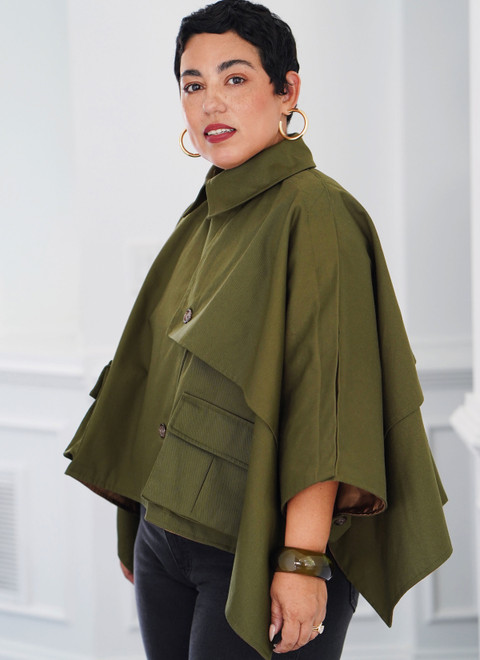 S9893 (PDF) | Misses' Cape By Mimi G Style | Simplicity