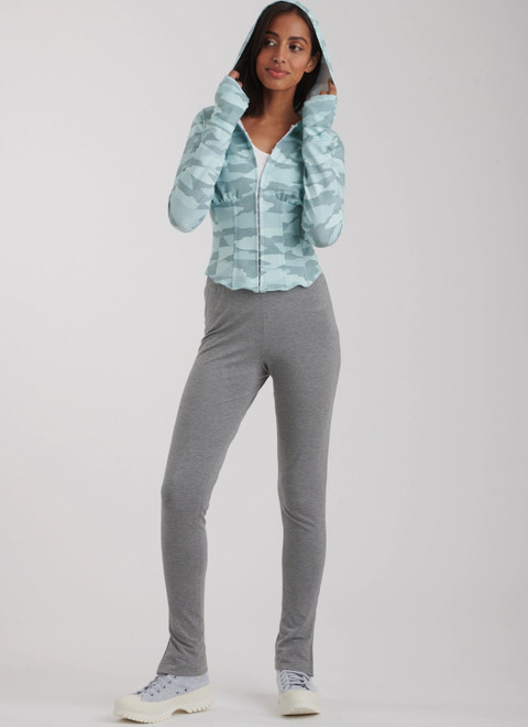 Simplicity S9895 | Misses' and Women's Jacket and Knit Leggings