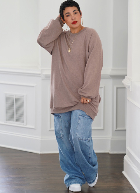 S9897 (PDF) | Unisex Sweatshirt in Two Lengths By Norris Danta