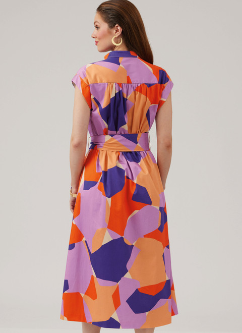 M8449 (PDF) | Misses' Dresses and Sash | McCall's